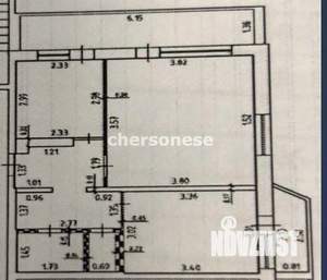 2-к квартира, вторичка, 47м2, 1/12 этаж