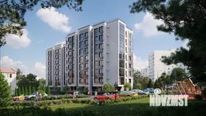 2-к квартира, строящийся дом, 61м2, 1/8 этаж