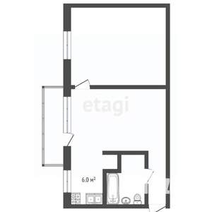 2-к квартира, вторичка, 44м2, 4/5 этаж