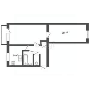 2-к квартира, вторичка, 41м2, 2/5 этаж