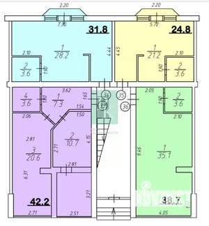 1-к квартира, вторичка, 30м2, 2/4 этаж