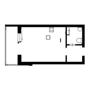 1-к квартира, вторичка, 35м2, 1/5 этаж