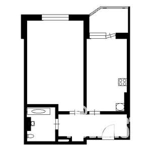 1-к квартира, вторичка, 40м2, 1/10 этаж