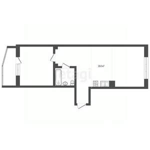 2-к квартира, вторичка, 67м2, 2/5 этаж