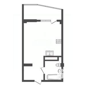 Студия квартира, вторичка, 35м2, 3/5 этаж