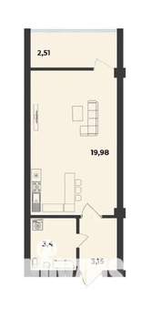 Студия квартира, вторичка, 29м2, 7/10 этаж