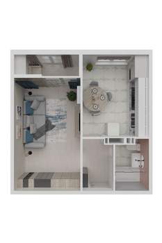 1-к квартира, вторичка, 35м2, 5/10 этаж