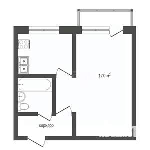 1-к квартира, вторичка, 22м2, 3/5 этаж