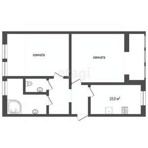 2-к квартира, вторичка, 60м2, 6/10 этаж