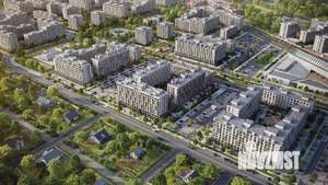 2-к квартира, строящийся дом, 57м2, 8/9 этаж