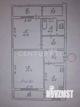 2-к квартира, вторичка, 62м2, 4/10 этаж