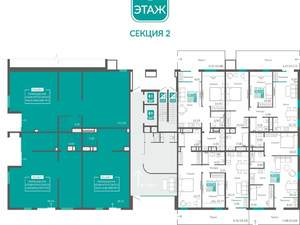 2-к квартира, вторичка, 84м2, 1/12 этаж