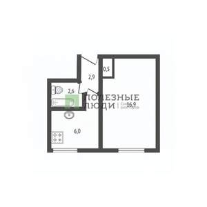1-к квартира, вторичка, 30м2, 4/5 этаж