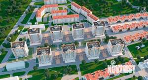 1-к квартира, строящийся дом, 41м2, 3/3 этаж