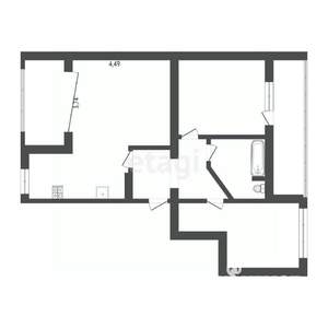 3-к квартира, вторичка, 63м2, 1/10 этаж