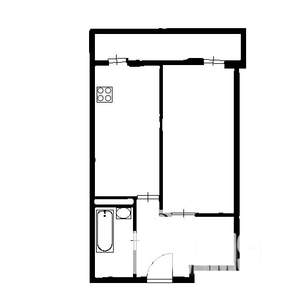 1-к квартира, вторичка, 45м2, 3/10 этаж