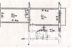 2-к квартира, вторичка, 44м2, 5/5 этаж