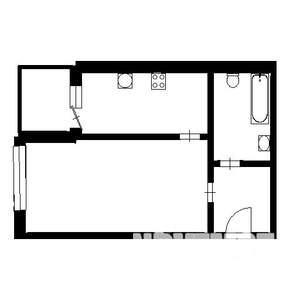 1-к квартира, вторичка, 30м2, 5/6 этаж