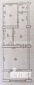 1-к квартира, вторичка, 55м2, 2/5 этаж