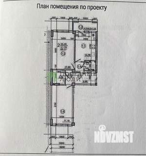 2-к квартира, вторичка, 65м2, 3/8 этаж
