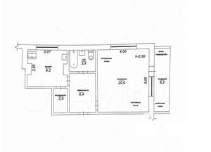 1-к квартира, вторичка, 46м2, 3/9 этаж