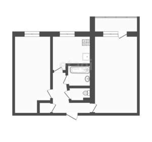 2-к квартира, вторичка, 46м2, 5/5 этаж