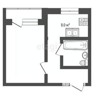 1-к квартира, вторичка, 36м2, 3/10 этаж