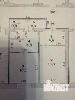 2-к квартира, вторичка, 37м2, 5/5 этаж