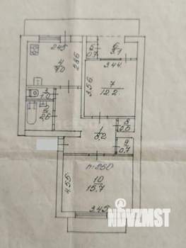2-к квартира, вторичка, 52м2, 2/5 этаж