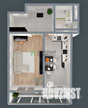 1-к квартира, вторичка, 45м2, 9/10 этаж