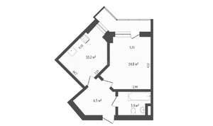 1-к квартира, вторичка, 37м2, 10/10 этаж