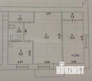 2-к квартира, вторичка, 42м2, 3/5 этаж