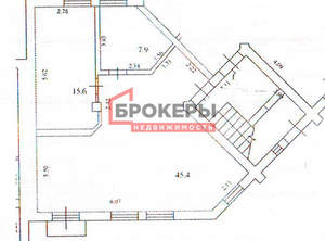 2-к квартира, вторичка, 69м2, 1/4 этаж