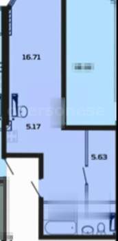 Студия квартира, вторичка, 31м2, 12/16 этаж