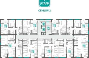 2-к квартира, вторичка, 58м2, 8/12 этаж