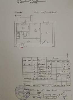 2-к квартира, вторичка, 52м2, 2/3 этаж