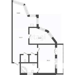 3-к квартира, вторичка, 122м2, 3/4 этаж