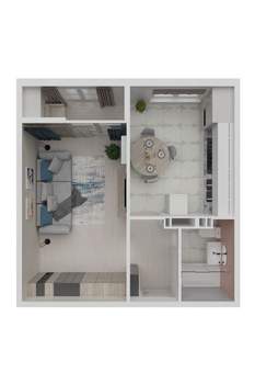 1-к квартира, вторичка, 35м2, 6/10 этаж