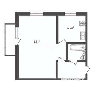1-к квартира, вторичка, 36м2, 5/5 этаж