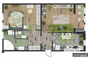 2-к квартира, сданный дом, 65м2, 4/10 этаж