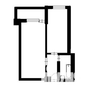 1-к квартира, вторичка, 40м2, 6/9 этаж
