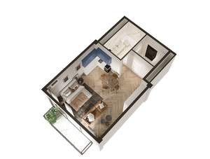 Студия квартира, вторичка, 57м2, 2/7 этаж