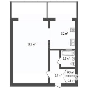1-к квартира, вторичка, 33м2, 4/5 этаж