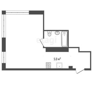 Студия квартира, вторичка, 34м2, 9/10 этаж