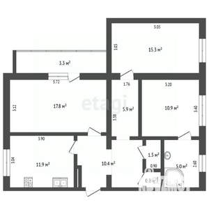 3-к квартира, вторичка, 73м2, 1/10 этаж