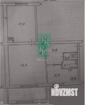 2-к квартира, вторичка, 45м2, 3/3 этаж