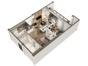 Студия квартира, вторичка, 84м2, 5/7 этаж