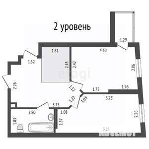 2-к квартира, вторичка, 45м2, 16/17 этаж