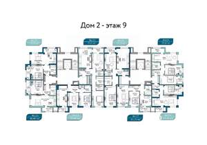 1-к квартира, вторичка, 48м2, 9/9 этаж