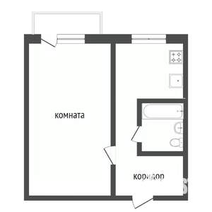 1-к квартира, вторичка, 31м2, 5/5 этаж